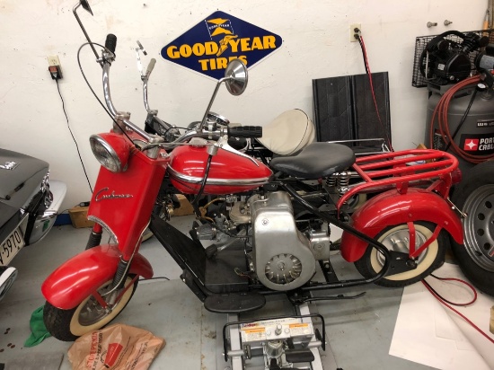 1958 Cushman motorcycle to restore (no title)