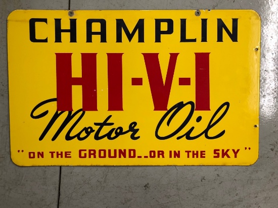 Champlin Hi-V-I DSP sign, DSP, 32"x20"