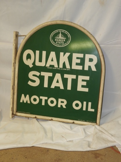 Quaker State Tombstone w/ frame, DST, 28"X30"