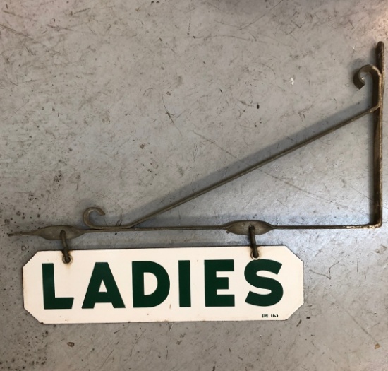 Ladies Rest Room sign, DSP, 15"x4"