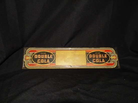 Drink Double Cola sign, embossed