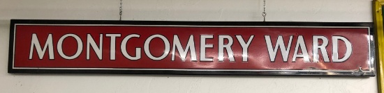 Montgomery Ward sign, SSP, 81"x12"