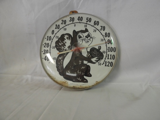 Ohio  thermometer w/ Squirrel, 12"