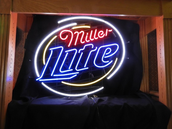 Miller Lite neon, 38"X33"