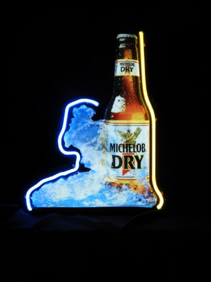 Michelob Dry neon, 19"X25"