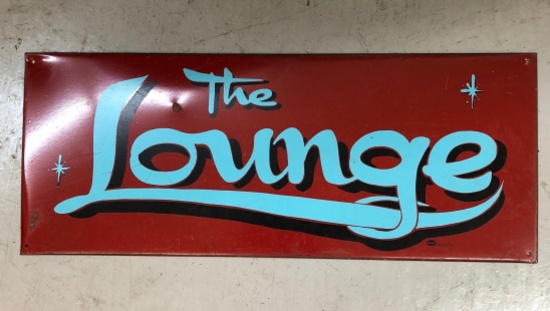 The Lounge sign, 32"x9"