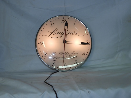 Longines The World's Most Honored Watch clock, 15"
