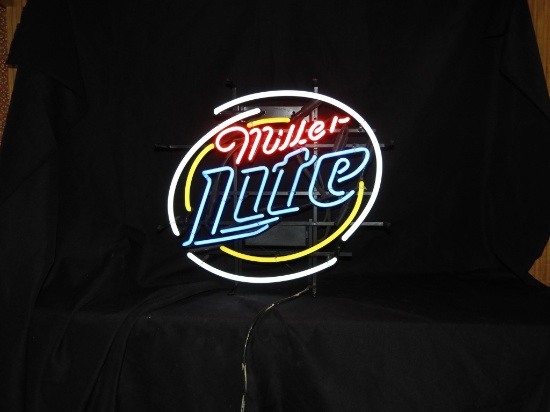 Miller Lite neon, 20"X18"