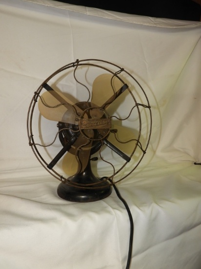 Century 12" brass blades fan, works