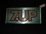 7-Up SSA embossed self-framing sign