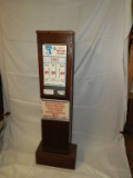 US Postal Stamp machine w/ wood stand, 17