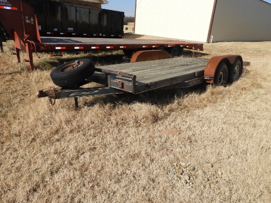 Bumper pull tandem axle 16’ utility trailer