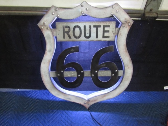Route 66 Metal, 24x21x2