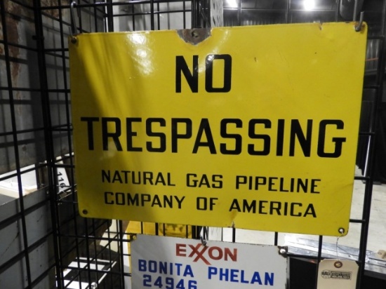 No Trespassing Nat. Gas Pipeline SSP 14x20