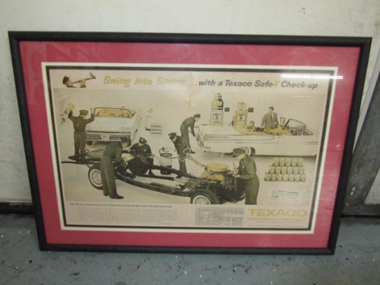 1950'S Picture In Frame 24X17