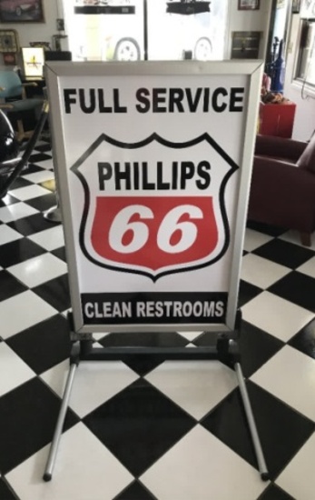 Phillips 66 curb sign