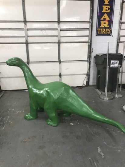 Dino, cast aluminum, 24X50X9'