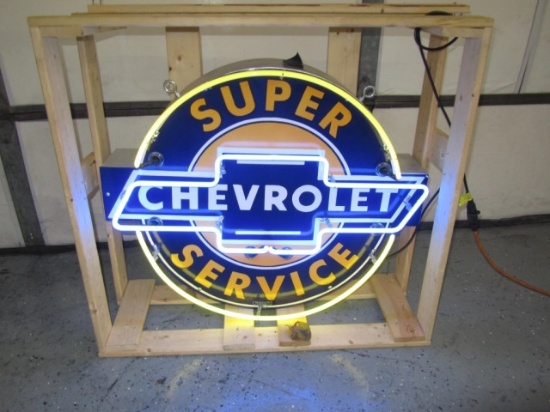 Chevy Super Service Neon 35X31X9