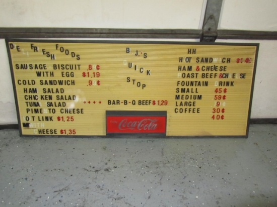 Coca Cola Display Board 49X20