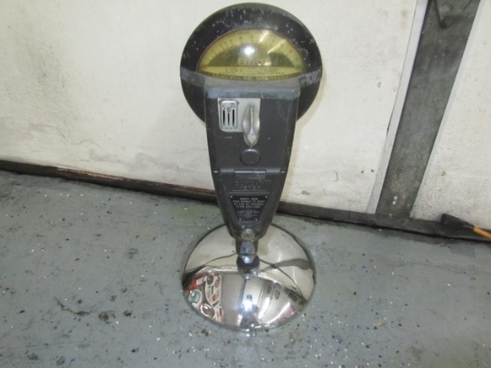 Old Parking Meter With Stand 21X8