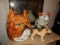 3 pcs - bulldog collection including 2 figurines