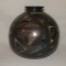 Indian black clay vase 12