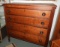 Early 4 drawer wooden dresser, 44