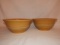 2 reproduction yellow ware bowls by Ragon House