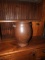 Chocolate crock vase w/ applied handles, chipped