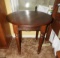 Wooden round accent table, 29