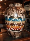 Indian vase w/ etchings