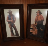 2 framed Coors prints