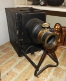 Antique kerosene slide projector