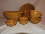 9 pcs - reproduction yellow ware by Ragon House
