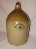 Crockery jug w/ applied handle, 4 gal, UHL Pottery