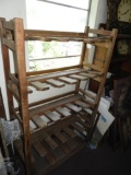 Primitive wood drying rack