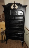 Reproduction high boy chest, 8 drawer, 79