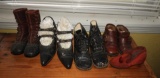 4 prs vintage shoes & 1 single
