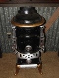 Silver oak #215 coal burning heat stove, repainted