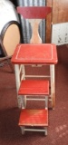 Wooden kitchen step stool