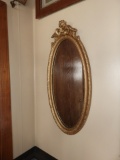 3 pcs - framed oval mirror 29 1/2