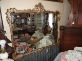Ornate framed mirror, 38