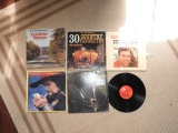 Group of LP country music records