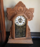 Oak kitchen clock, time & chime