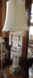 Crystal lamp w/ shade