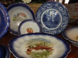 Approx. 21 pcs china, some pictorial, plates, more