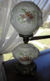 Rose pattern Gone with the Wind style lamp