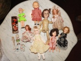 Approx. 17 pcs porcelain & china dolls