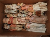 Small porcelain & china dolls including Cupie