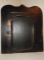 Black corner hanging cabinet repainted in rustic s